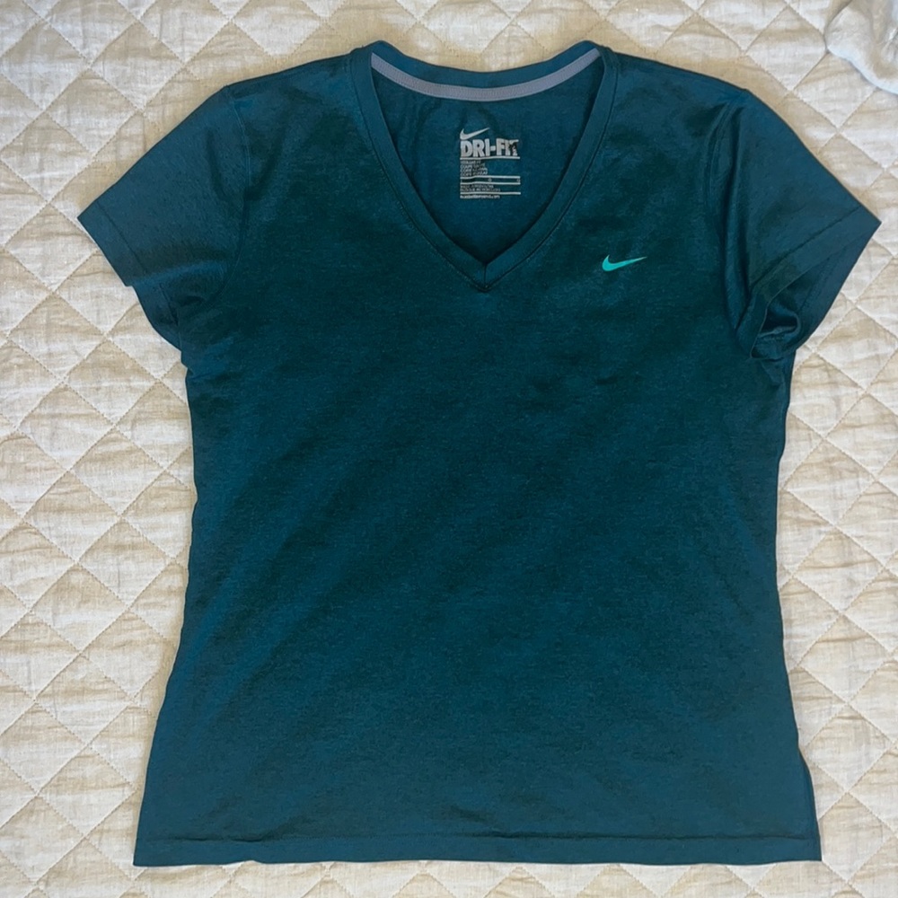 Teal Nike Dri-Fit Tee, size L
